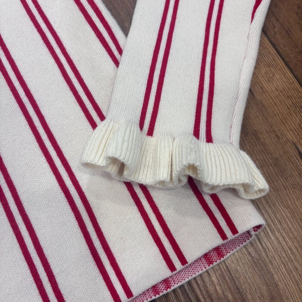 The Upside Alpine Chrissy Knit Sweater Women's Small Red Striped Organic Cotton - Picture 5 of 9